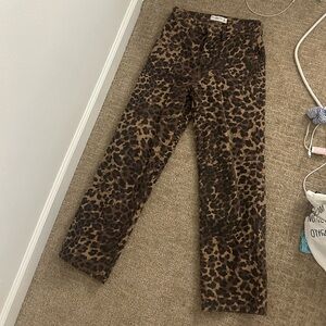 Abercrombie Leopard Print jeans